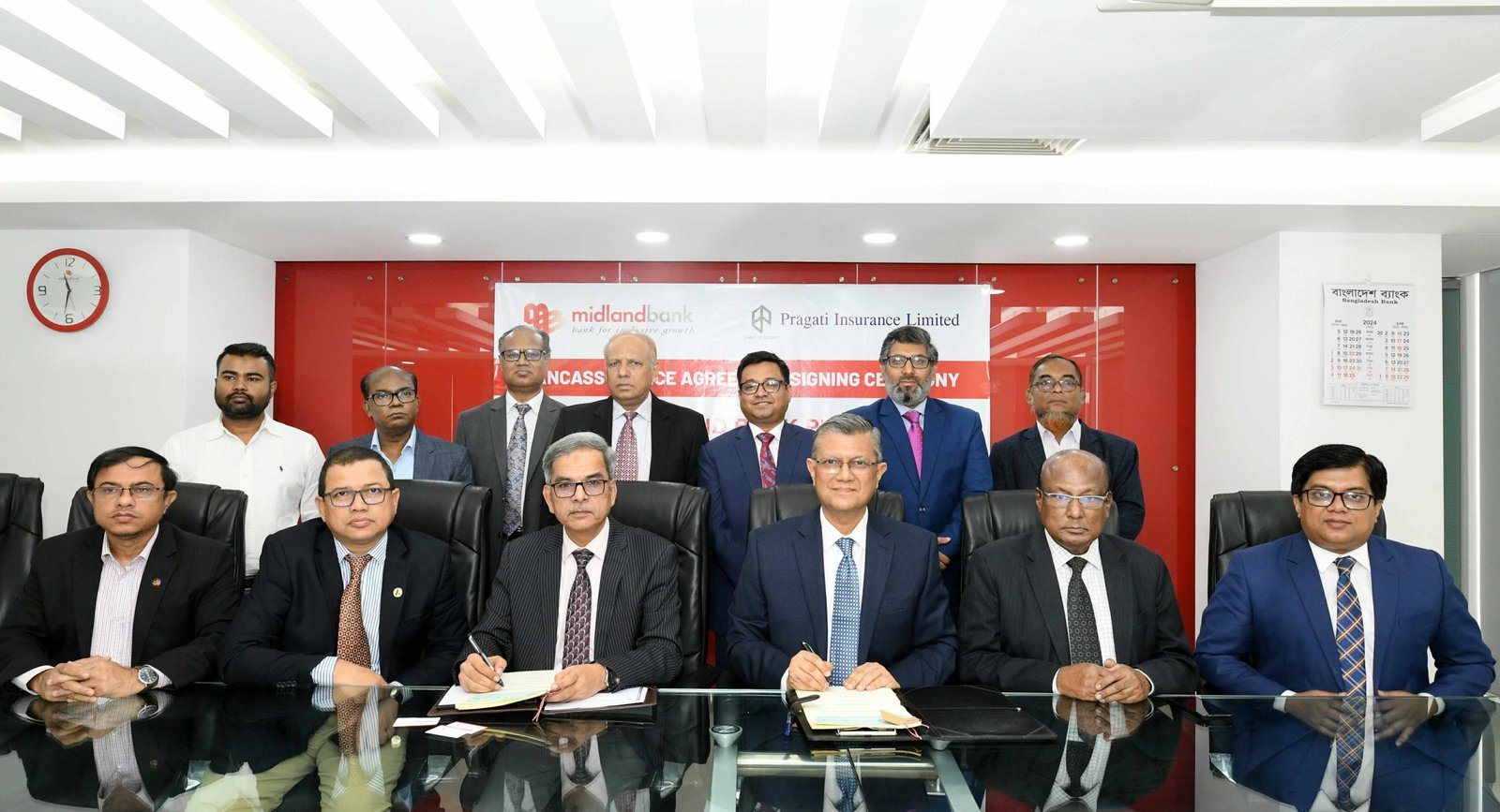 Bancassurance Agreement with Midland Bank – Signing Day